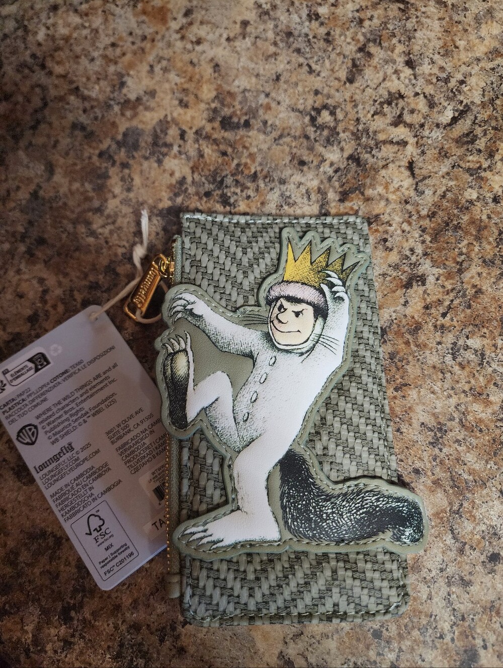 The Loungefly Where The Wild Things Are Max Wolf Suit Large Cardholder